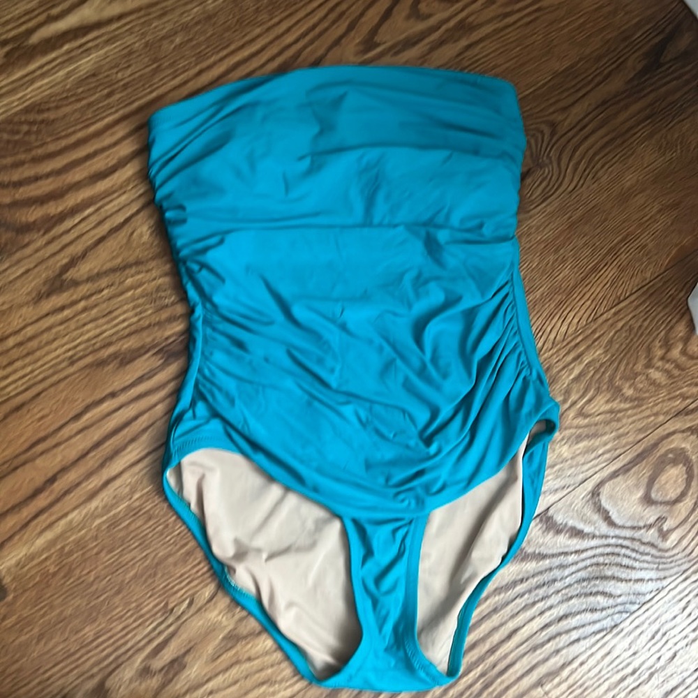 J crew ruched one piece bathing suit